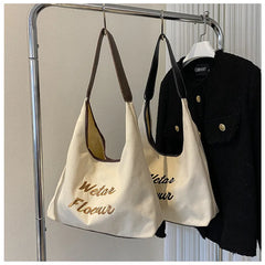 Retro Canvas Shoulder Bag Women's Tote Handbag