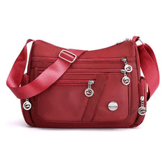 Nylon Crossbody Shoulder Bag for Women Waterproof Messenger Large Capacity Purse