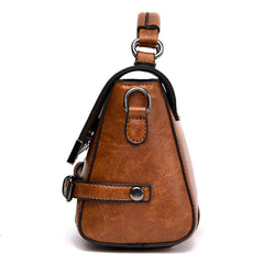 Vintage Leather Top-handle Bags Women Handbags Purse Shoulder Bag