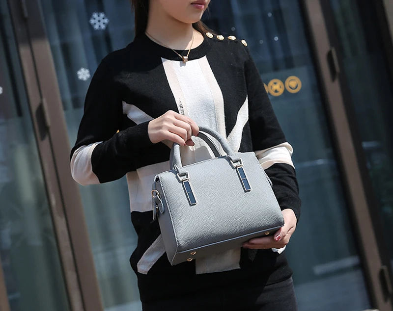 Women PU Leather Handbag Shoulder Bag Tote Ladies Messenger Bag