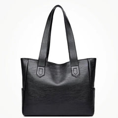 Leather Tote Bag Embossed Retro Style Large Purse Shoulder Handbag