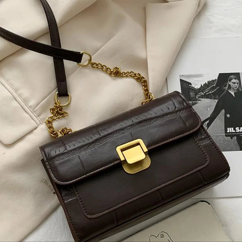 Women Vintage Handbags Female Wave Shoulder Messenger Crossbody Bags