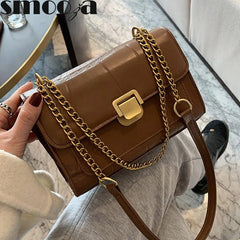 Women Vintage Handbags Female Wave Shoulder Messenger Crossbody Bags