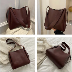 Women's Large Capacity Shoulder Bag Set PU Leather Handbags