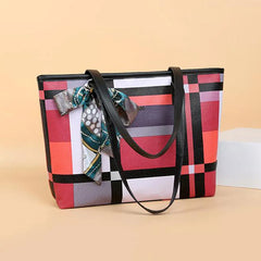 Women's Shoulder Tote Handbags Lattice Large Capacity Bags