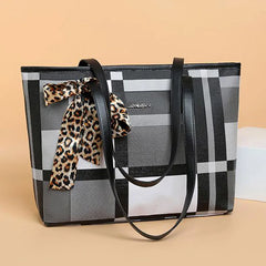 Women's Shoulder Tote Handbags Lattice Large Capacity Bags
