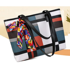Women's Shoulder Tote Handbags Lattice Large Capacity Bags