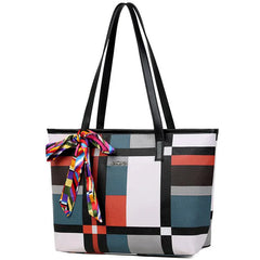 Women's Shoulder Tote Handbags Lattice Large Capacity Bags
