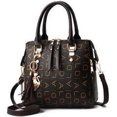 SMOOZA2022 Women's Tassel PU Leather Shoulder Bag Large Capacity HandBag