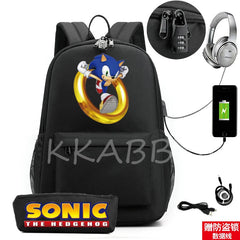 2Pcs Student Anti-Theft Backpack for Boys Girls