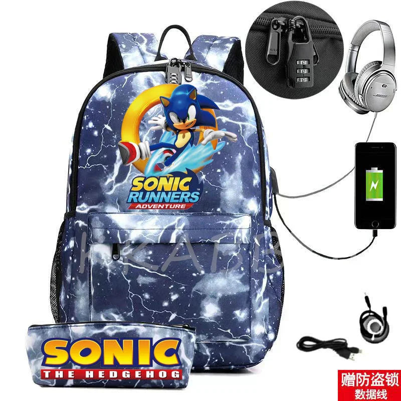Anti-Theft School Backpack for Boys Girls Rucksack Men Women