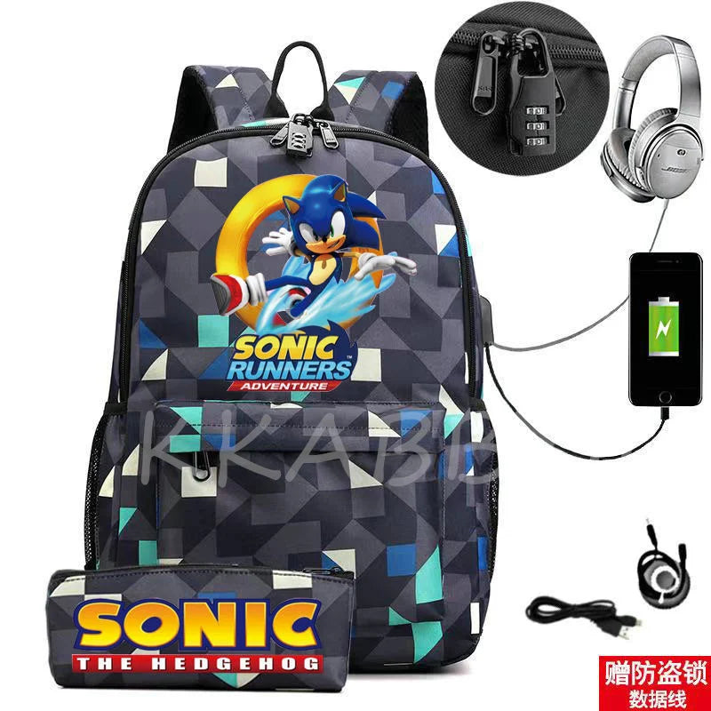 Anti-Theft School Backpack for Boys Girls Rucksack Men Women