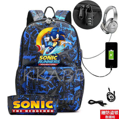 Anti-Theft School Backpack for Boys Girls Rucksack Men Women