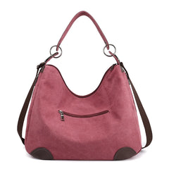 Women Canvas Bags High Female Handbags Solid Crossbody Bags