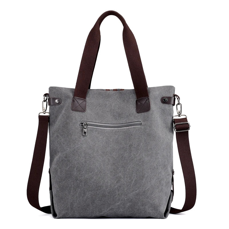Large Capacity Women's Canvas Handbag Casual Shoulder Bag Vintage Crossbody