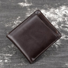 Men Leather Short Wallet Vintage Cowhide Casual Man Wallets Purse Credit&ID