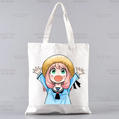 SPYFAMILY Japanese Anime Tote Harajuku Canvas Shoulder Bag Female