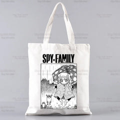 SPYFAMILY Japanese Anime Tote Harajuku Canvas Shoulder Bag Female