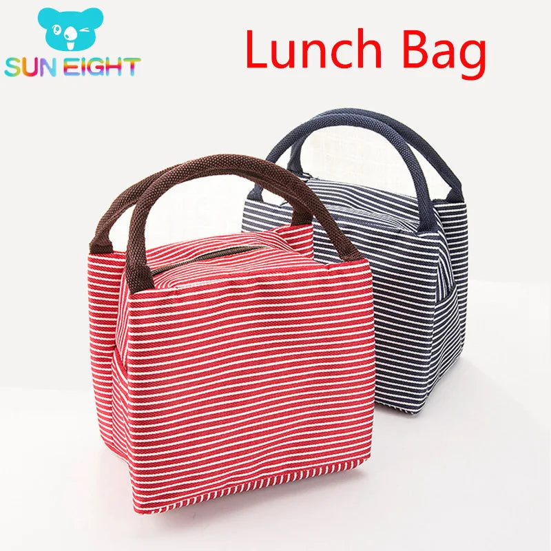 SUN EIGHT Fresh Food Bag Breakfast Bag Handbag Keep Warm Lunchbag