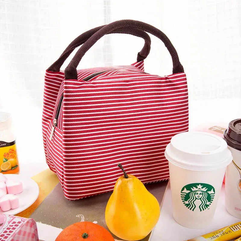 SUN EIGHT Fresh Food Bag Breakfast Bag Handbag Keep Warm Lunchbag