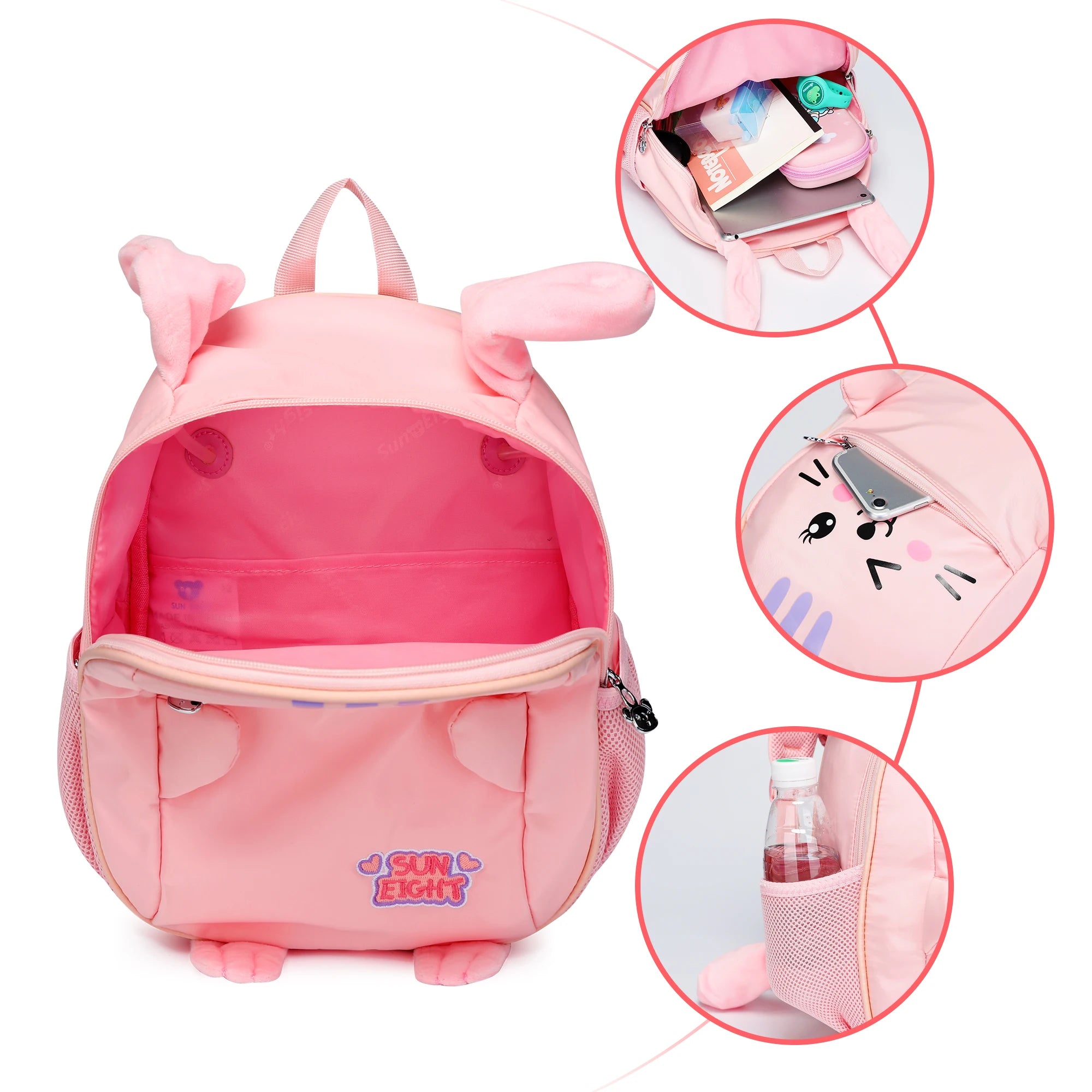 Nylon 16inch School Bag Zipper Unisex 0.5kg