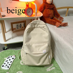 Unisex Nylon Backpacks Multifunction School Bags Teenage Girl Travel Packs