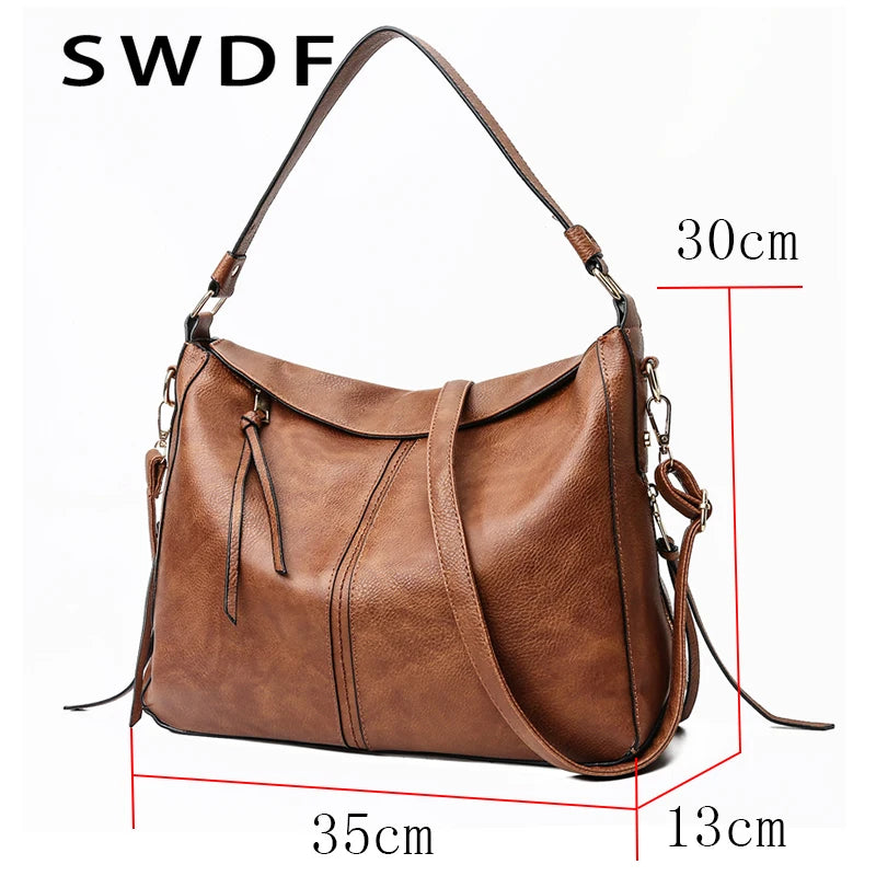 Women Shoulder Bag Large Tote Bags PU Leather Ladies Crossbody Messenger Bag