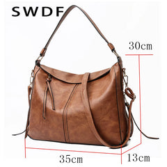 Women Shoulder Bag Large Tote Bags PU Leather Ladies Crossbody Messenger Bag