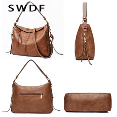 Women Shoulder Bag Large Tote Bags PU Leather Ladies Crossbody Messenger Bag
