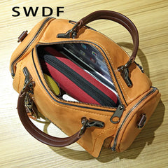 Retro PU Leather Tassel Crossbody Bag for Women
