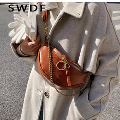 Leather Waist Belt Bag Women Crossbody Chest Purse Fanny Pack