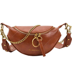 Leather Waist Belt Bag Women Crossbody Chest Purse Fanny Pack