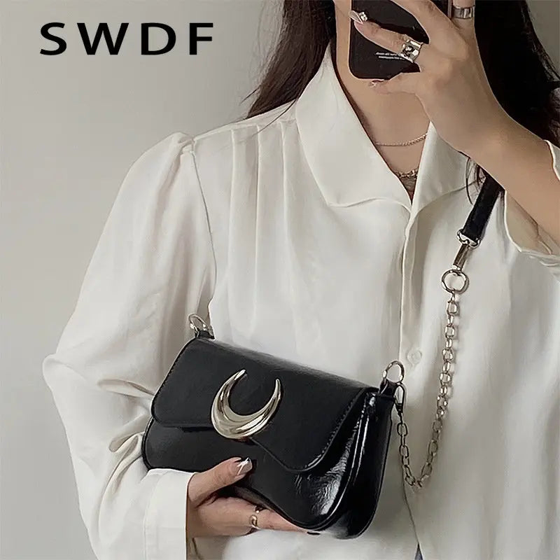 Chian Leather Shoulder Bags for Women Side Bag Crossbody Handbags and Purses