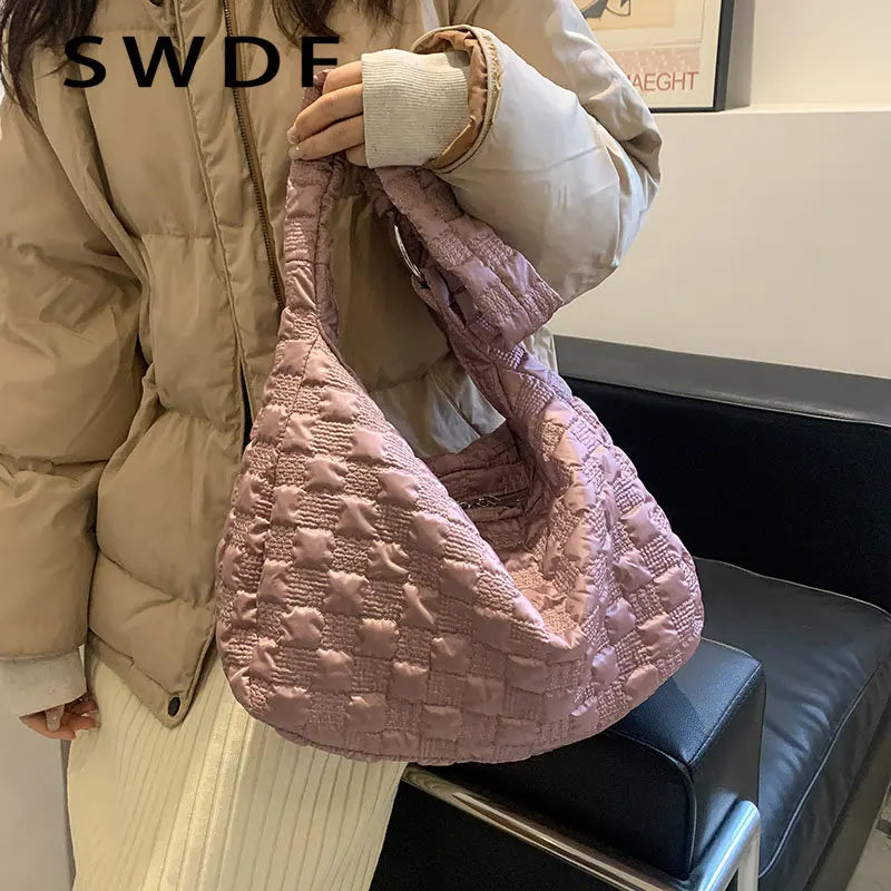 Winter Women's Shoulder Bag High Capacity Crossbody Tote