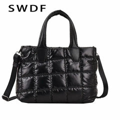 SWDF Shoulder Messenger Bags for Women Winter Crossbody Tote Bags Female