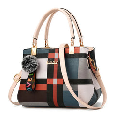 Plaid Shoulder Bag Messenger Female Totes Crossbody Bags