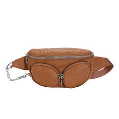 Crocodile Pattern Waist Bag Fanny Pack Phone Pack Female Chest Pack