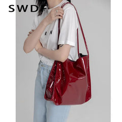 Vintage Women Shoulder Bags Large Capacity Tote Handbags