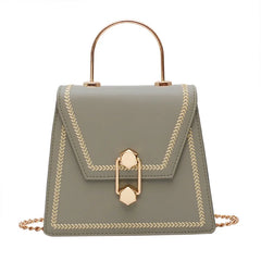 Metal Handle Crossbody Bag High Quality Clutch Female Shoulder Bag