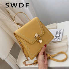 Metal Handle Crossbody Bag High Quality Clutch Female Shoulder Bag