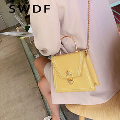 Metal Handle Crossbody Bag High Quality Clutch Female Shoulder Bag