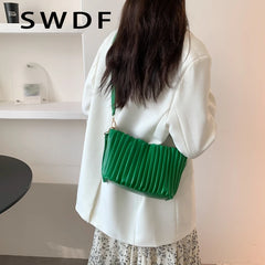 PU Leather Small Bucket Shoulder Bags for Women