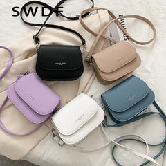 Solid Flap Shoulder Bag Crossbody Bag Handbags for Women