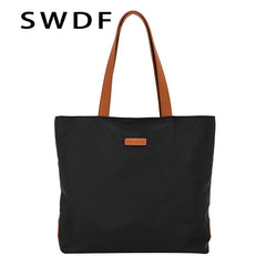 Japanese Tote Oxford Cloth Shoulder Bag for Women Large Student Casual Handbag