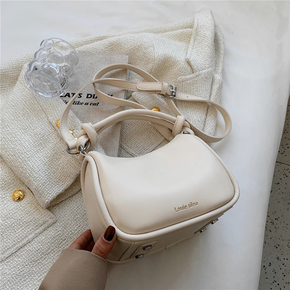 Knotted Handle Pillow Small Tote Handbags for Women Shoulder Crossbody Bags
