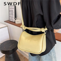 Knotted Handle Pillow Small Tote Handbags for Women Shoulder Crossbody Bags