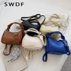 Knotted Handle Pillow Small Tote Handbags for Women Shoulder Crossbody Bags