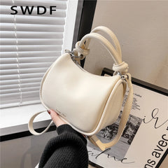 Knotted Handle Pillow Small Tote Handbags for Women Shoulder Crossbody Bags