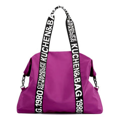 Nylon Shoulder Bag Women Letter Handbag Waterproof Travel Crossbody Lady Tote