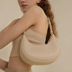 PU Leather Women Handbag Purses Vintage Wallet Half Moon Shoulder Bags